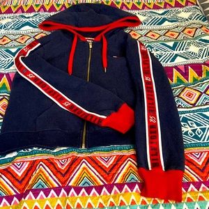 Tommy Hilfiger Blue/Red Trim Sweat Jacket